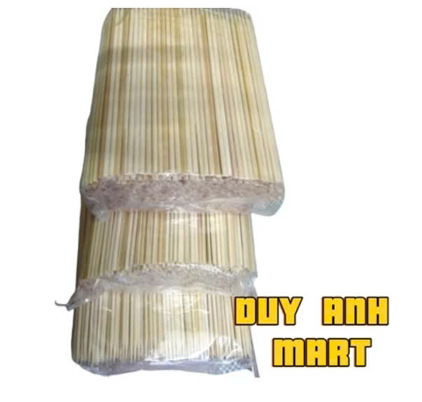 Que xiên tre [1 Kg, 500g] tăm xiên nướng thịt, khoai tây lốc xoáy, xúc ...